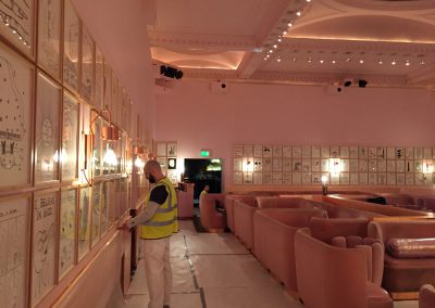 Mayfair Sketch Restaurant Project, commercial painting and decorating london